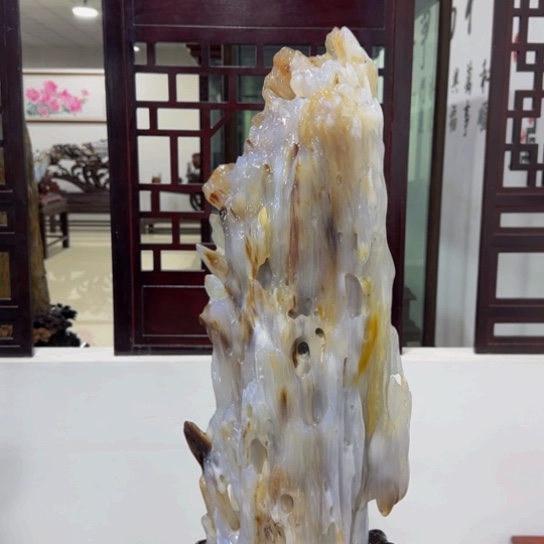 未镶嵌手把硅化玉