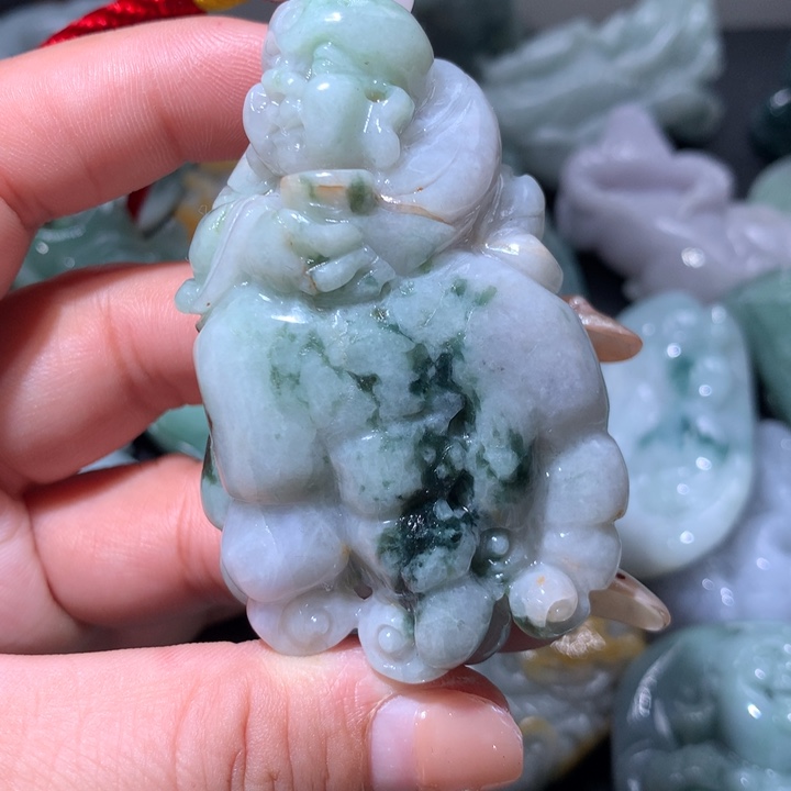 翡翠未镶嵌颈饰保真天然A货翡翠