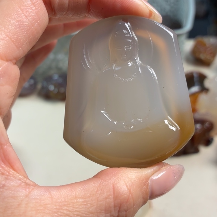 玛瑙/玉髓未镶嵌吊坠(不含链)