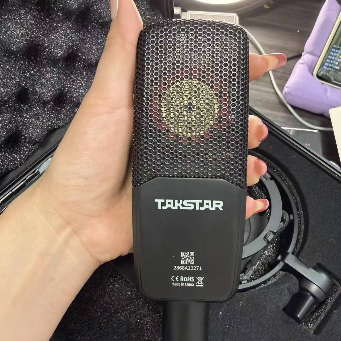 9新 Takstar/得胜 得胜tak45电容麦克风保证正品质量