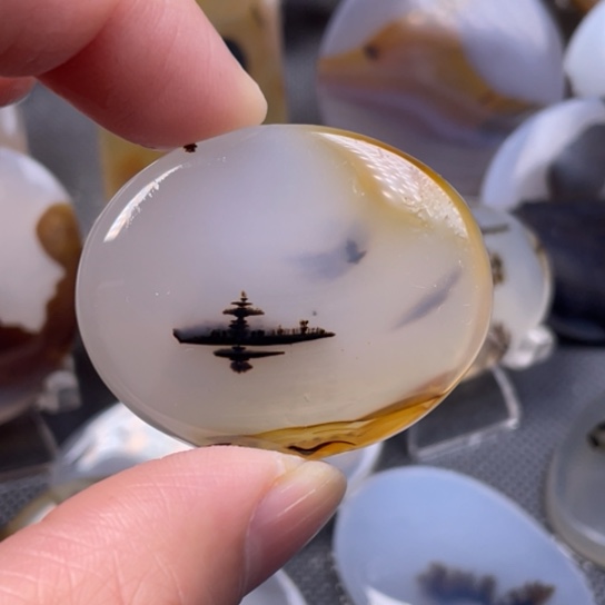 玛瑙/玉髓吊坠(不含链)未镶嵌用****7