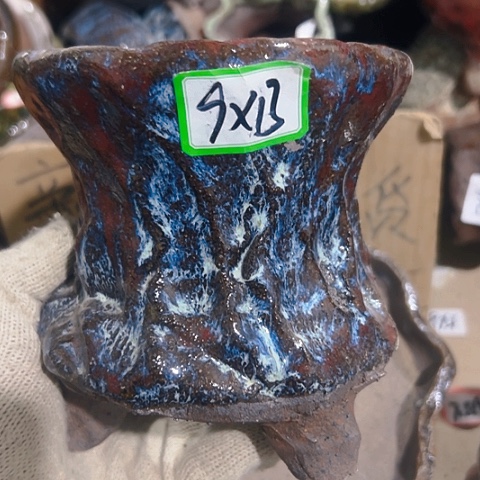 红陶粗陶花盆手工