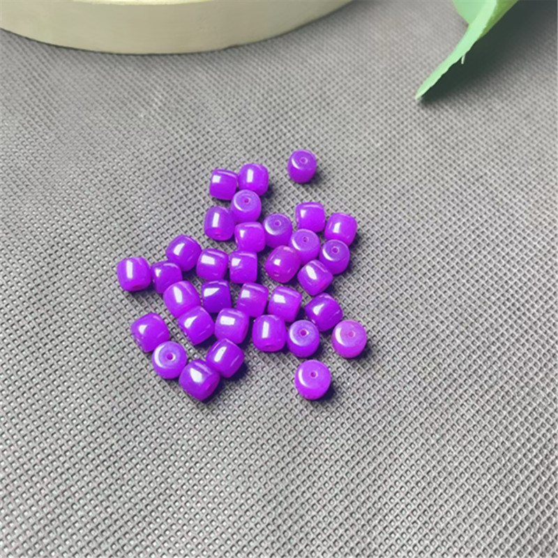 凝胶紫玉化果冻料鼓珠6.5MM散珠 S1043 多样性发一