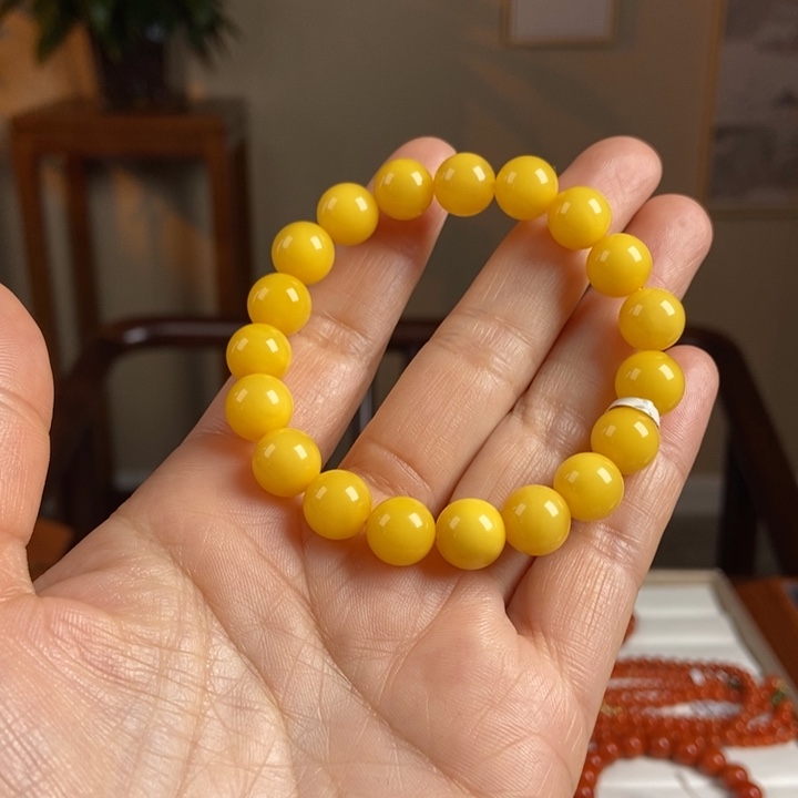 琥珀手链未镶嵌蜜蜡手串10