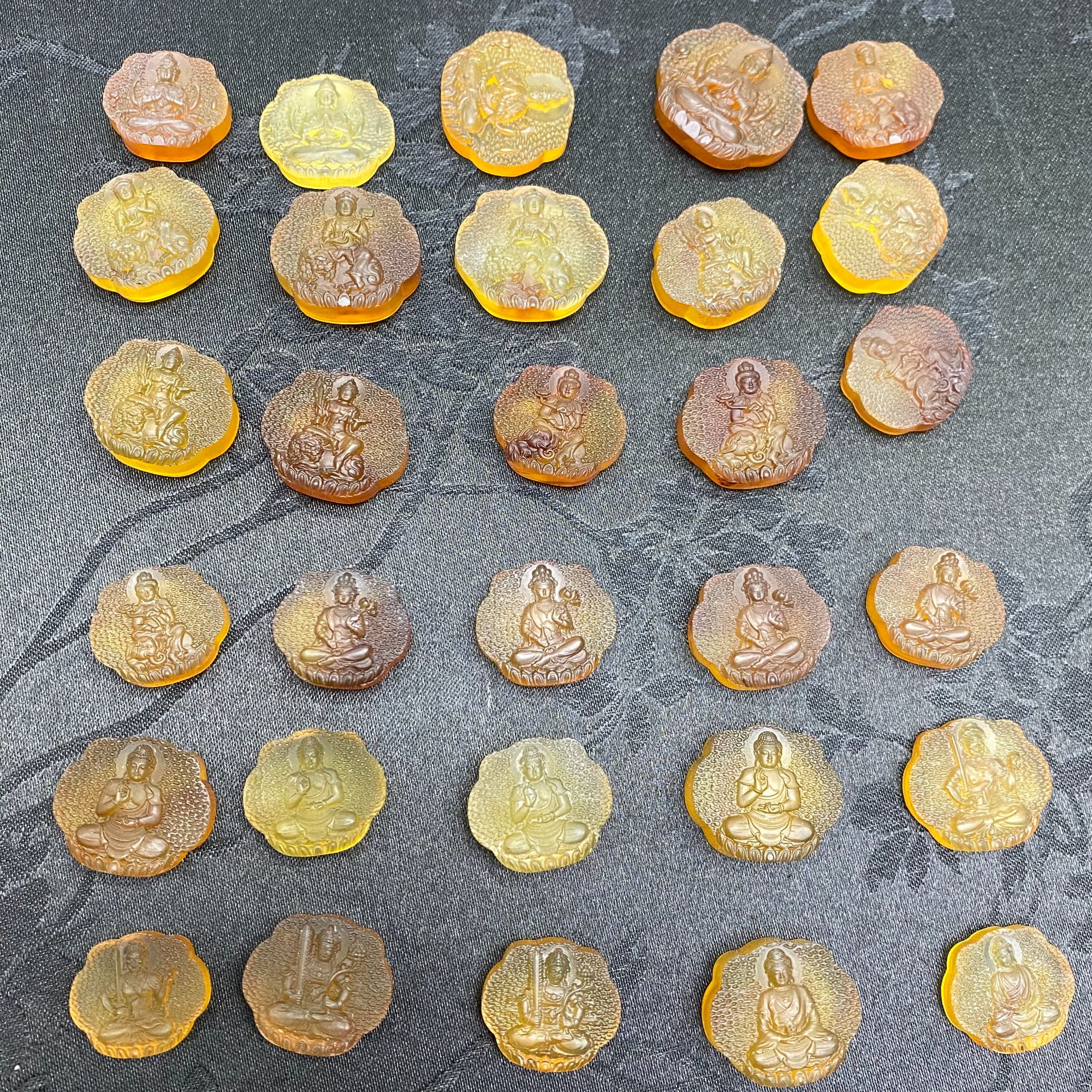 「戴琴珠宝」W162-琥珀八大守护吊坠（多样性发其一）