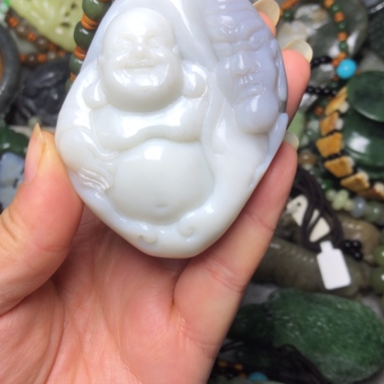 和田玉未镶嵌把件总价260