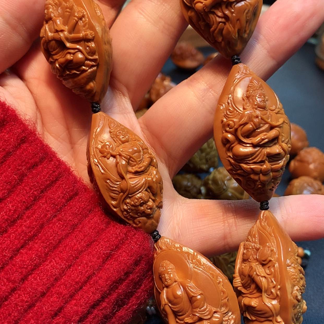 【闪购商品】橄榄核手串/手链随**9橄榄雕