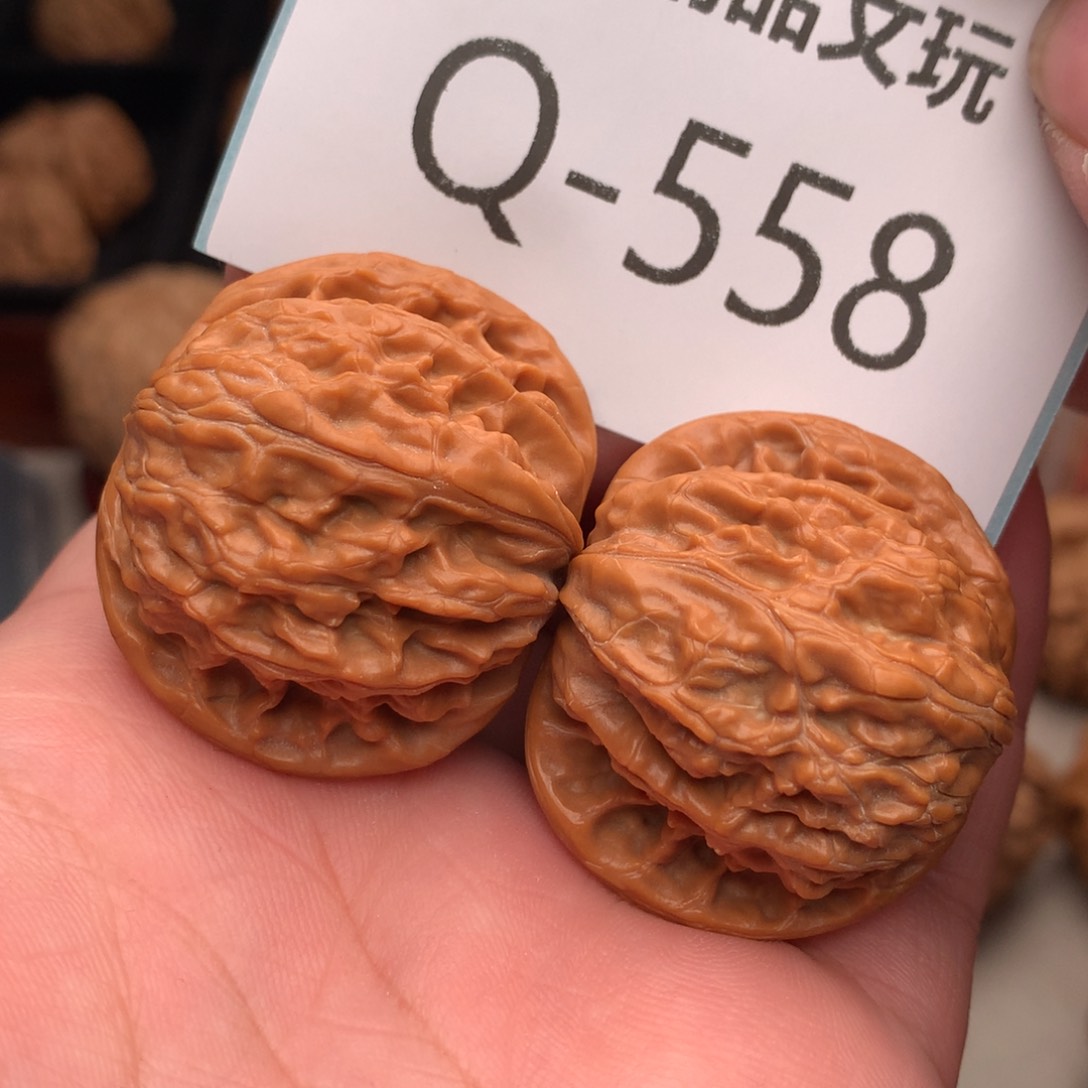 文玩核桃把件36磨盘……..