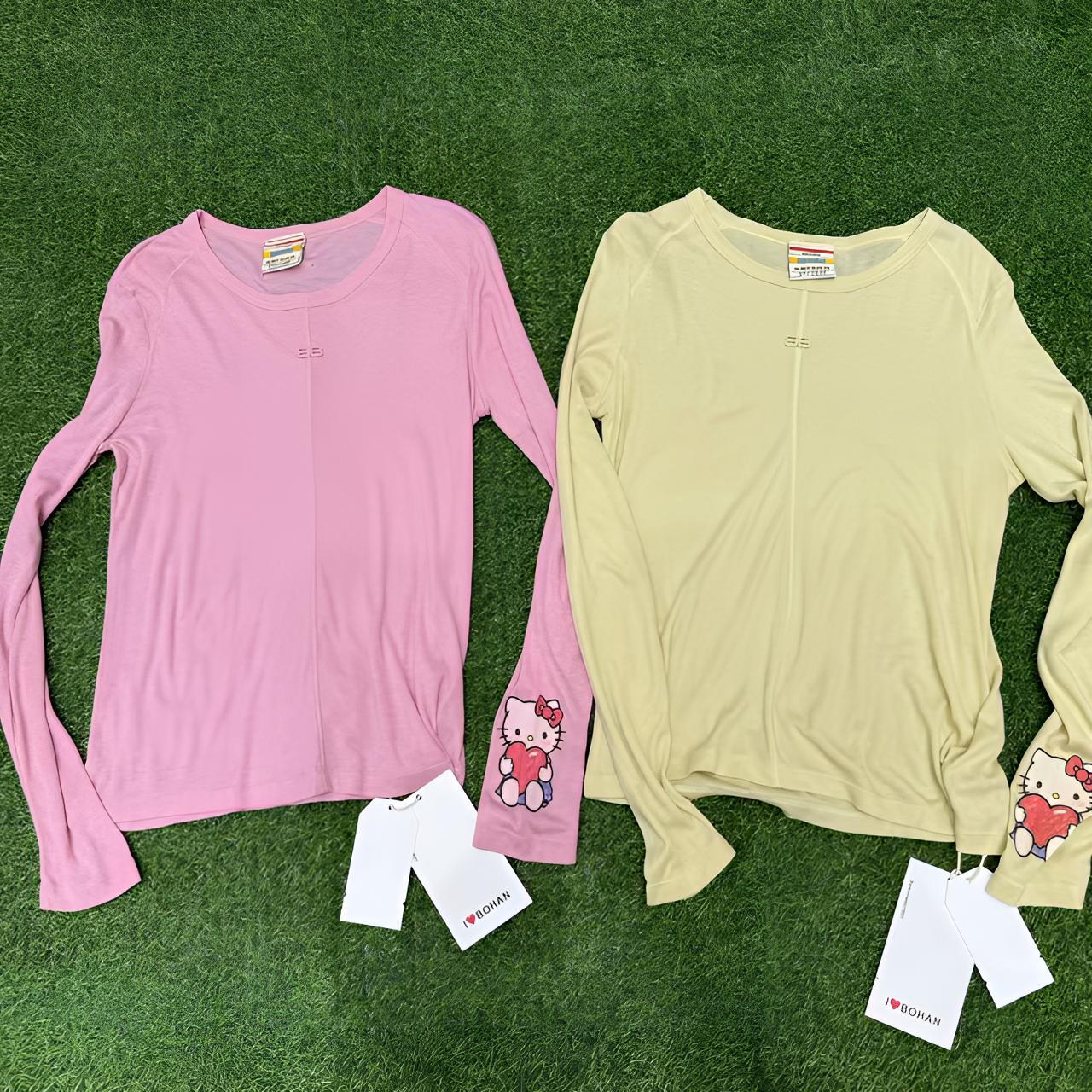 BLX--4618（深圳出品）新款小众设计款kitty印花打底上衣