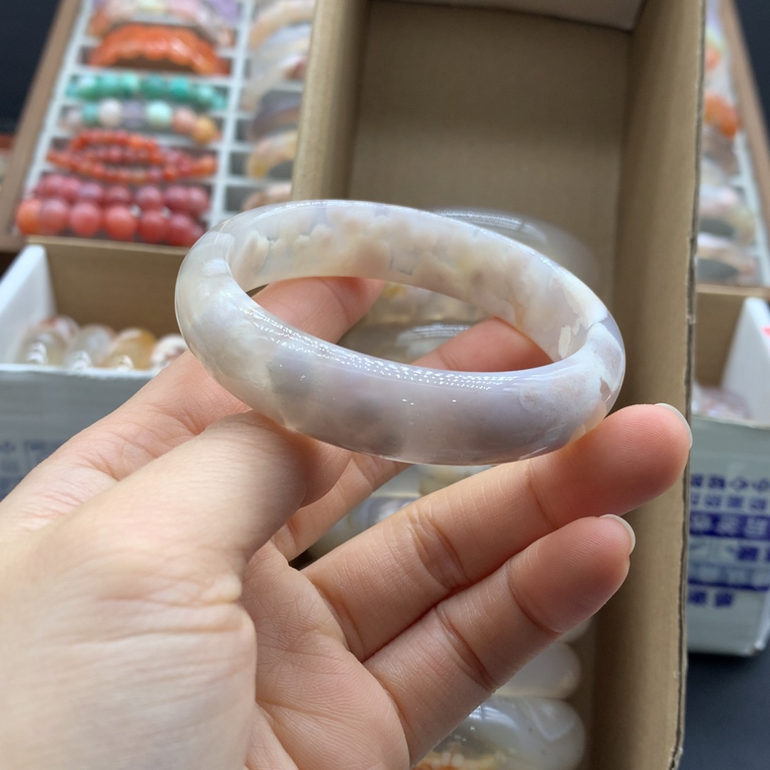 【闪购商品】玛瑙/玉髓耳钉未镶嵌@**葵