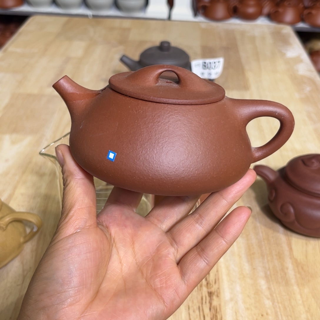 紫砂茶壶降坡泥半手270cc