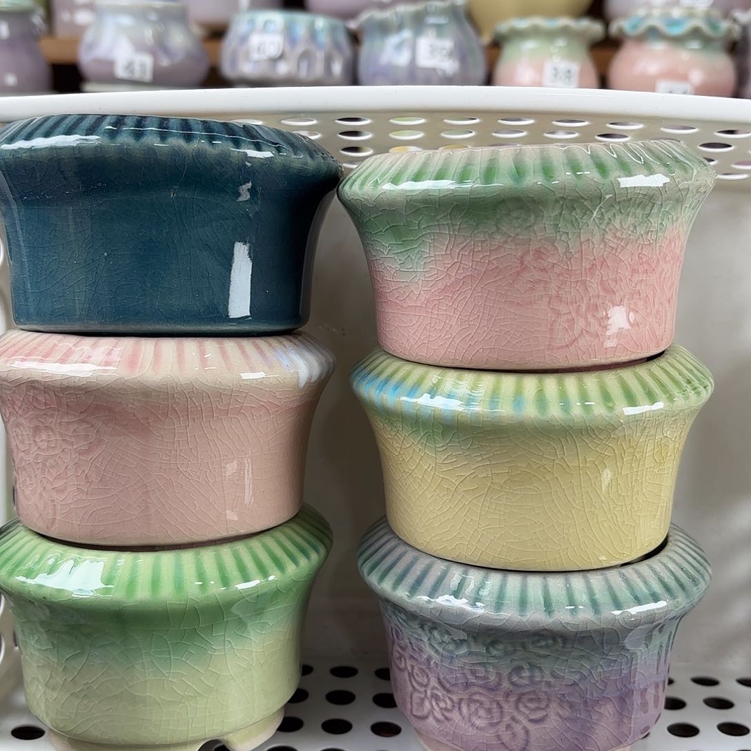 红陶量货/口7-9.5深浅搭配发8个