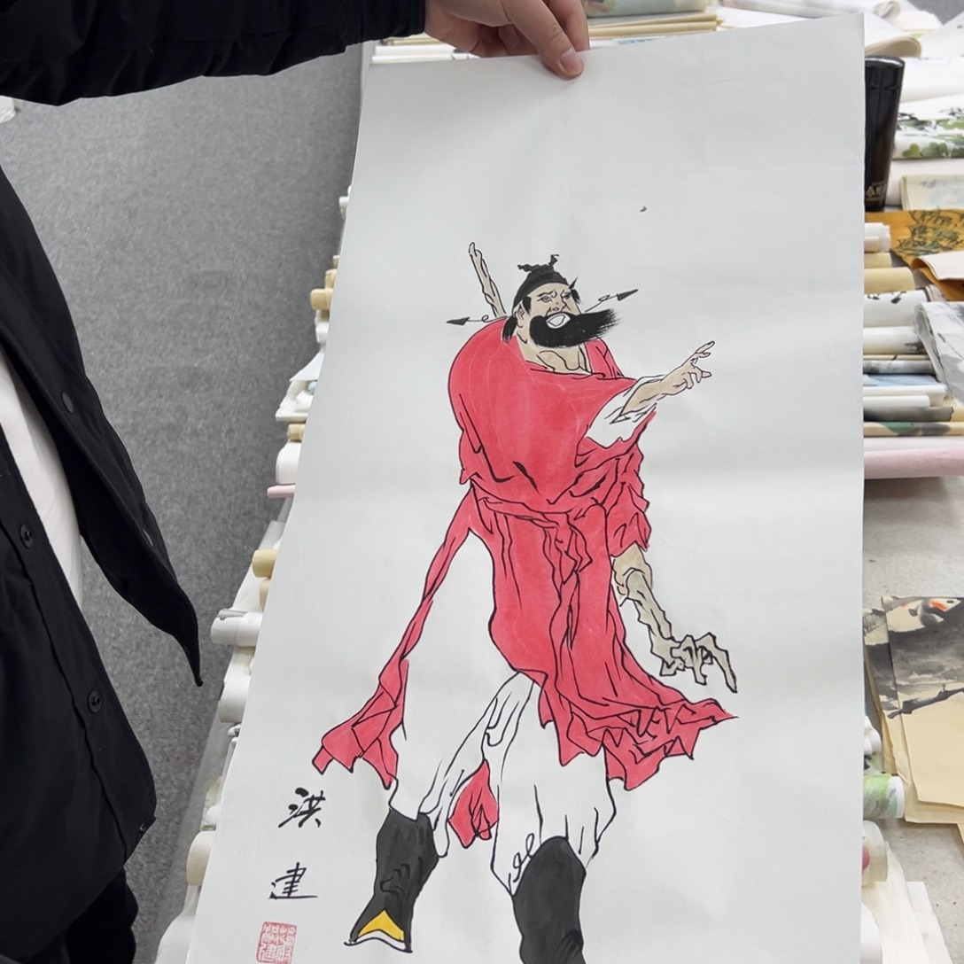 国画卖字画的小老板