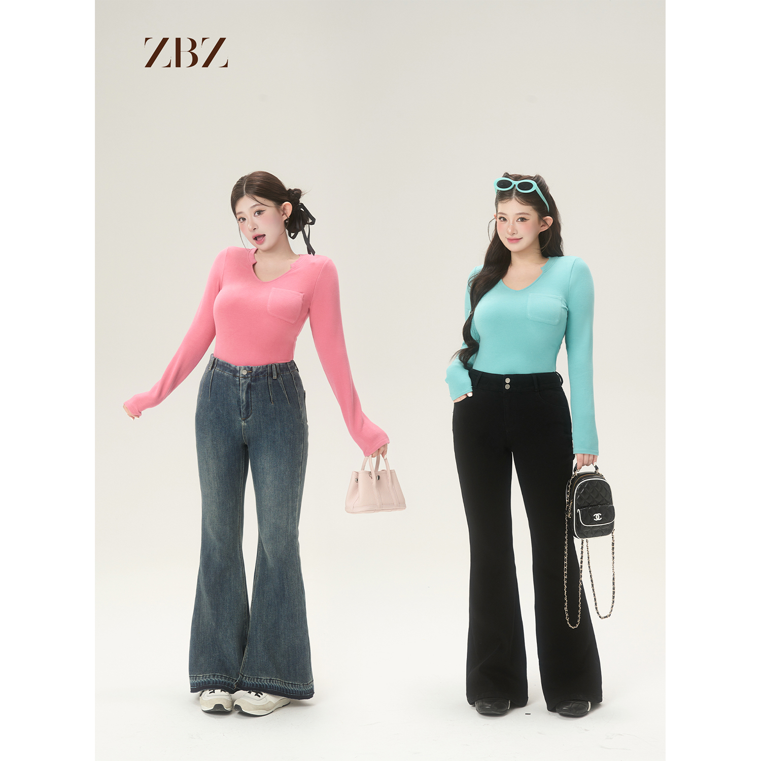 周白子 12/08 超绝湖水蓝【双面超厚绒+5 · 霓虹糖Tee 】ZTAC626