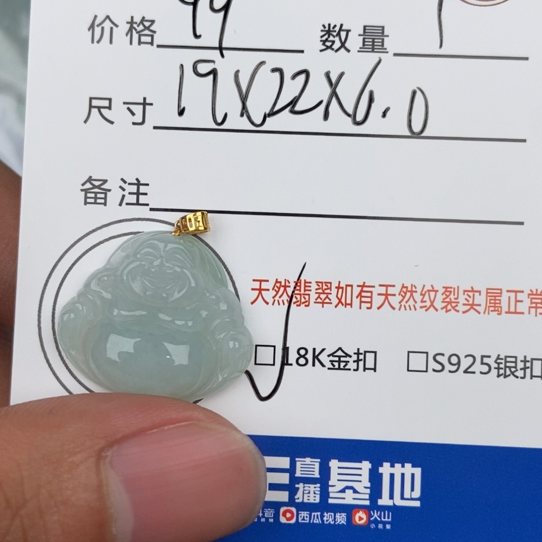 翡翠颈饰未镶嵌吊坠