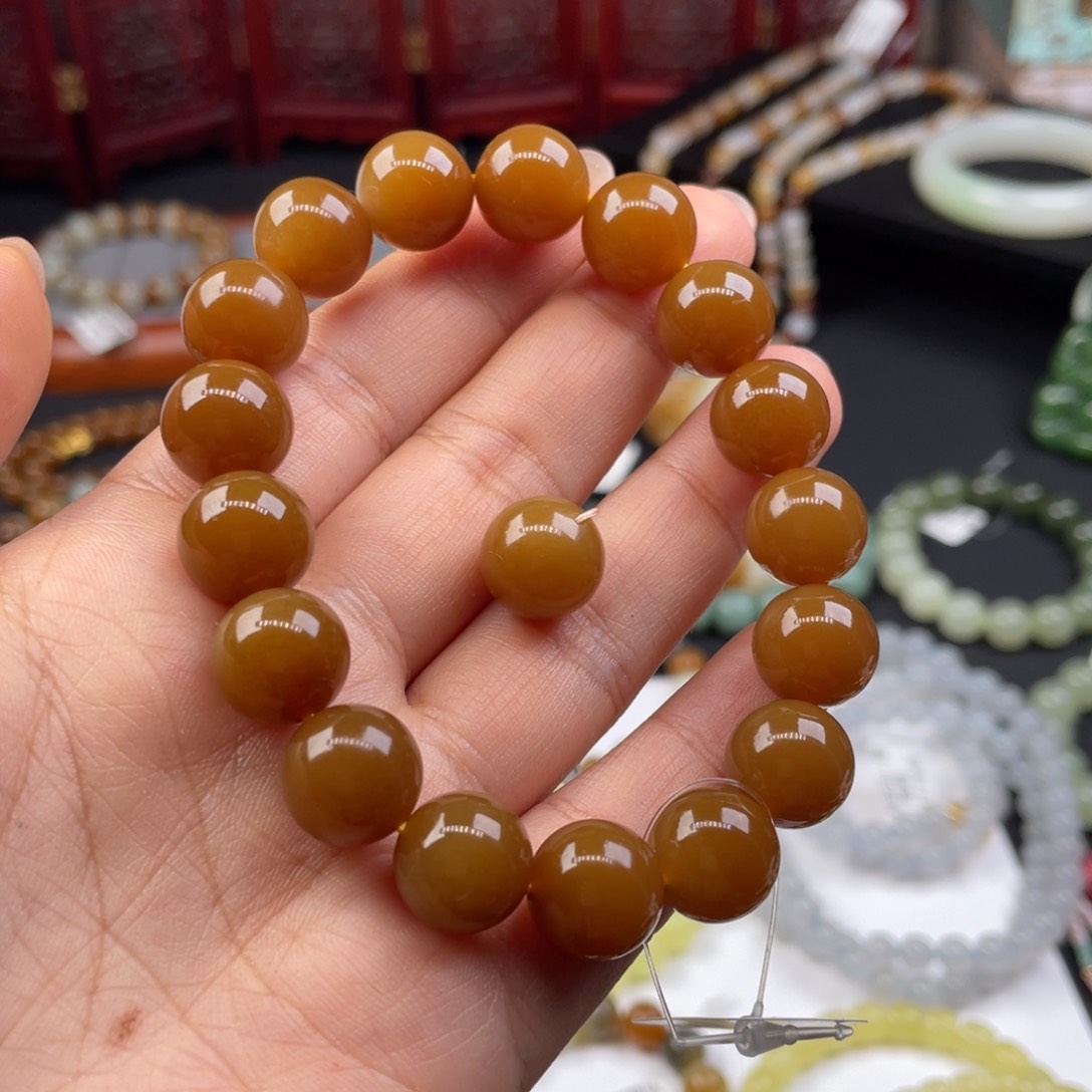 和田玉（糖玉）未镶嵌套链前*