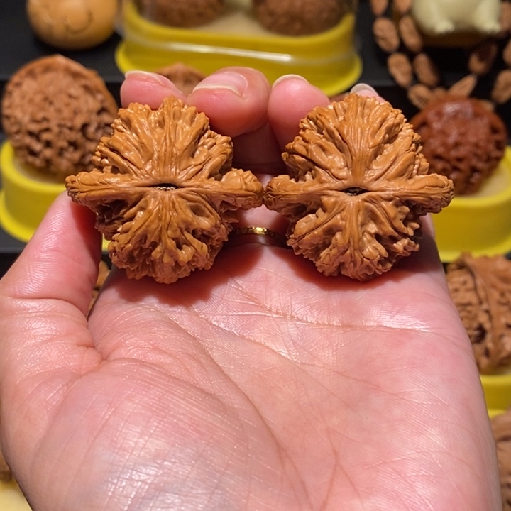 快***！把件文玩核桃文玩核桃40尺虎头