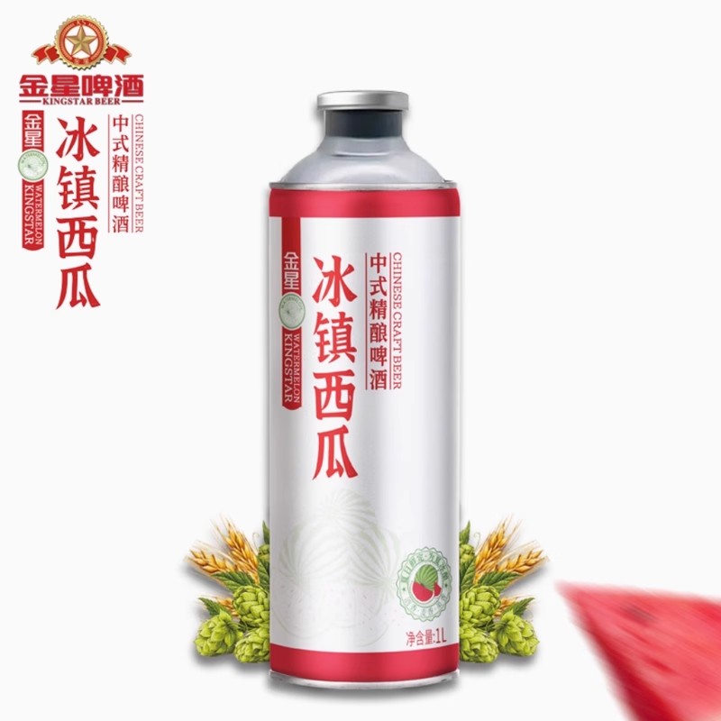 Y金星冰镇西瓜中式精酿啤酒1L/瓶