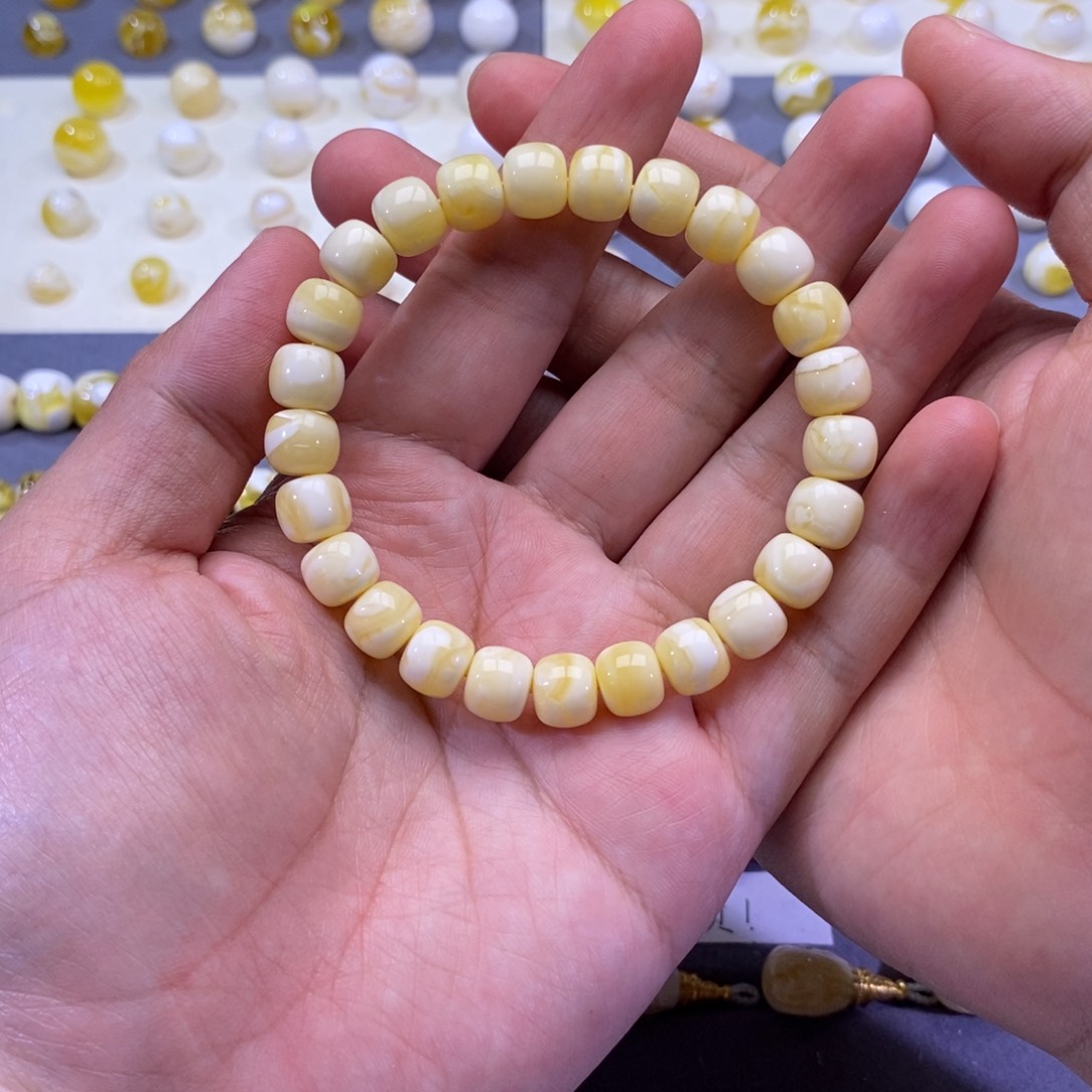 琥珀珠宝奇石未镶嵌9.5mm