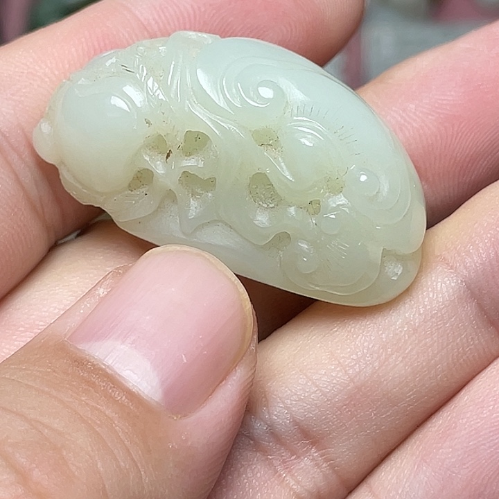 智***肥和田玉未镶嵌挂件