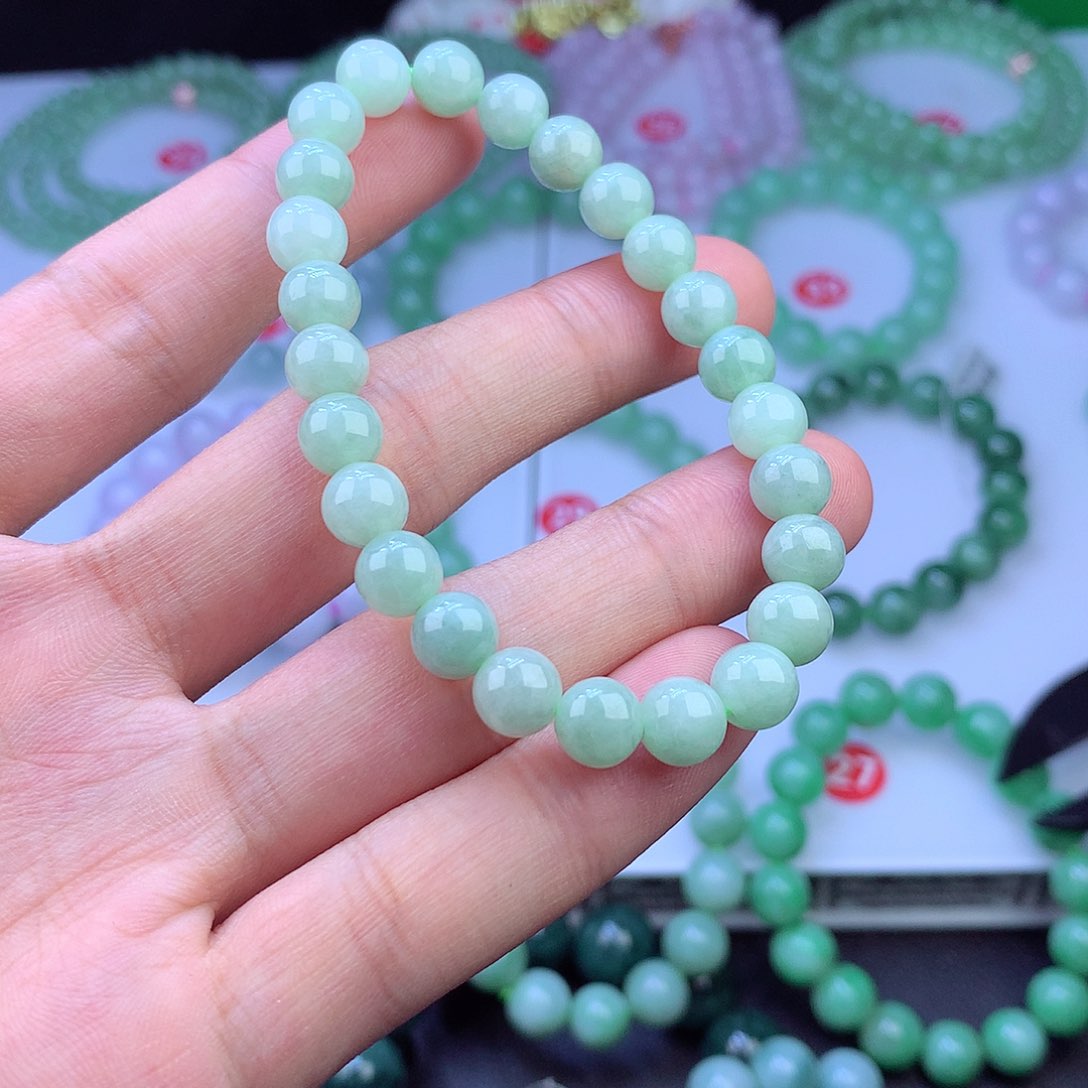 翡翠未镶嵌毛衣链