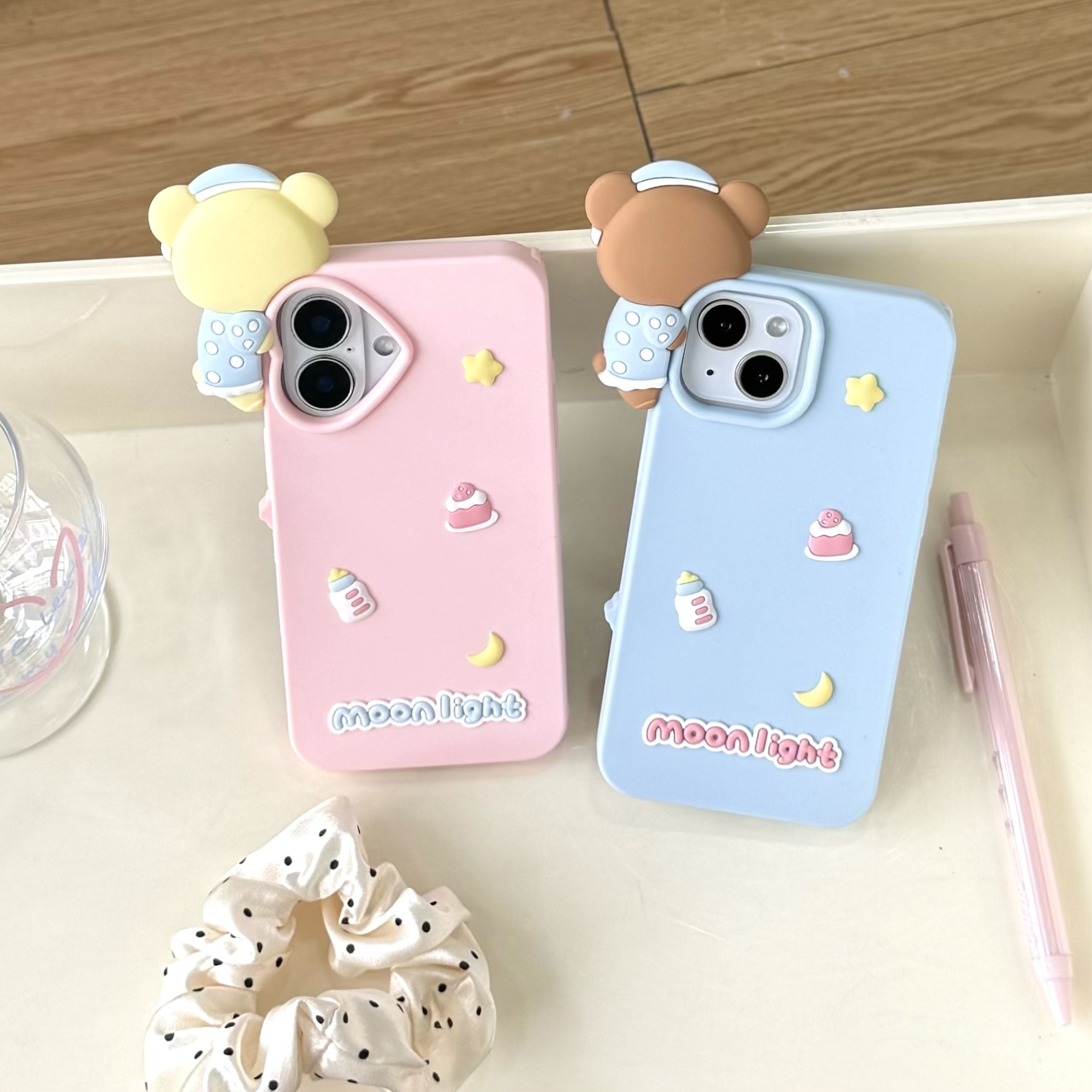 【苹果】趴趴轻松熊女款可爱适用iPhone16卡通创意15立体硅胶手机壳