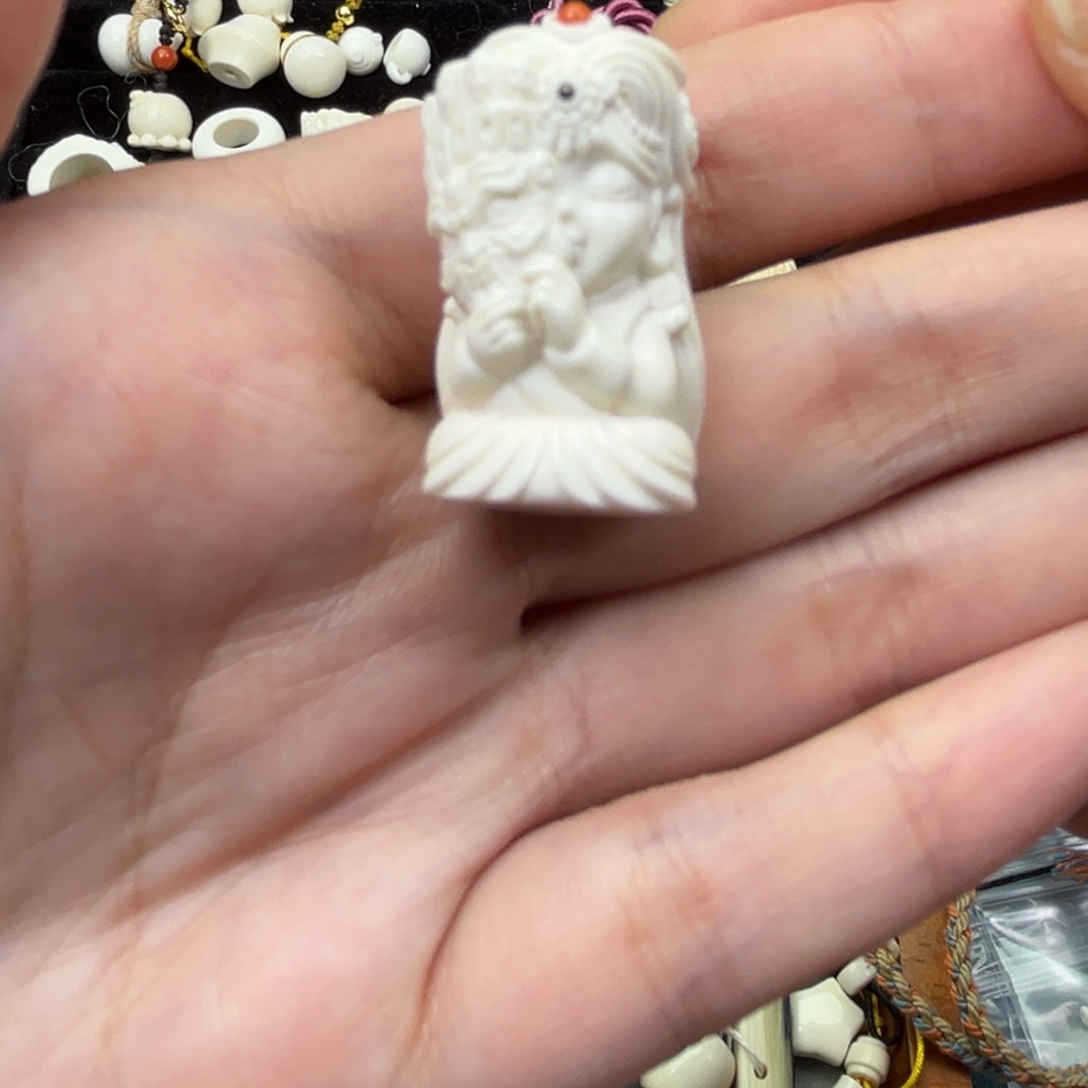 ༺***༻吊坠猛犸象牙扎基拉姆吊坠16.3