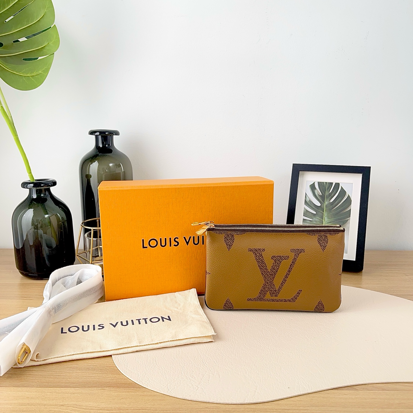 95新 LouisVuitton/路易威登 【九筒奢品】麻将包/手拿包/7942