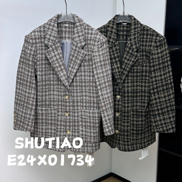 【SHUTIAO】2024秋冬：新款小众设计款外套E24X01734
