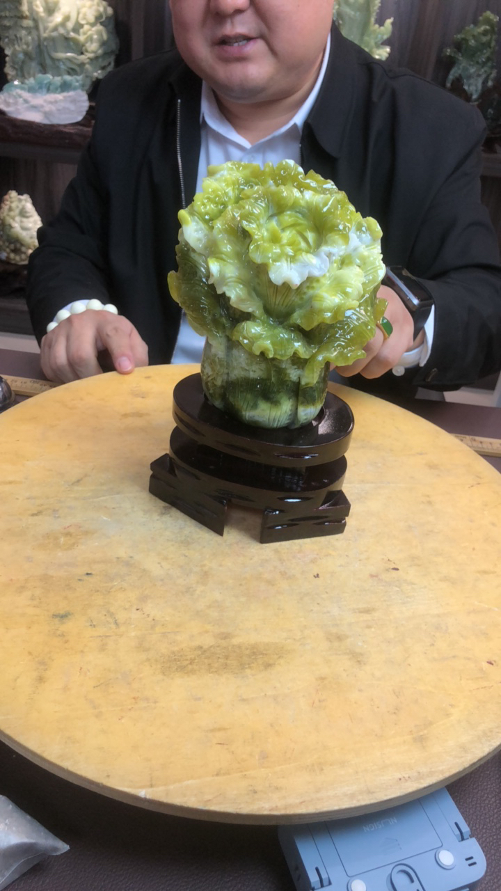 蛇纹石玉（覆膜）摆件原创作品