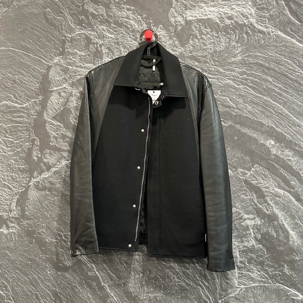 迪奥拼接皮衣/48码/99新/01102