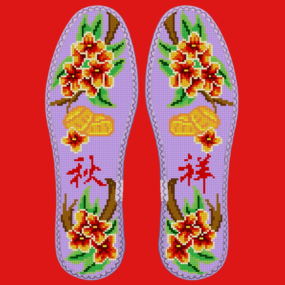 44码小格十字绣鞋垫可选花样