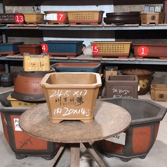 紫砂紫砂花盆包邮