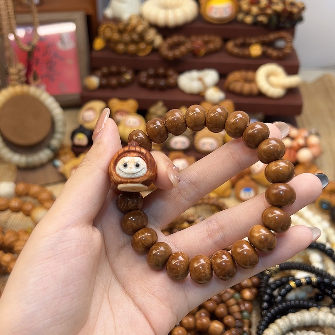 库克吊坠影*库克算盘珠手串