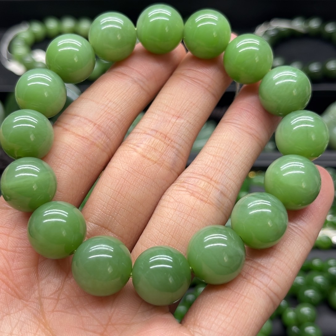 和田玉（碧玉）手链未镶嵌