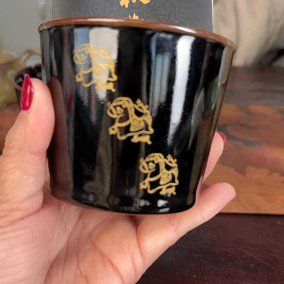 龙泉云间青瓷小米茶器