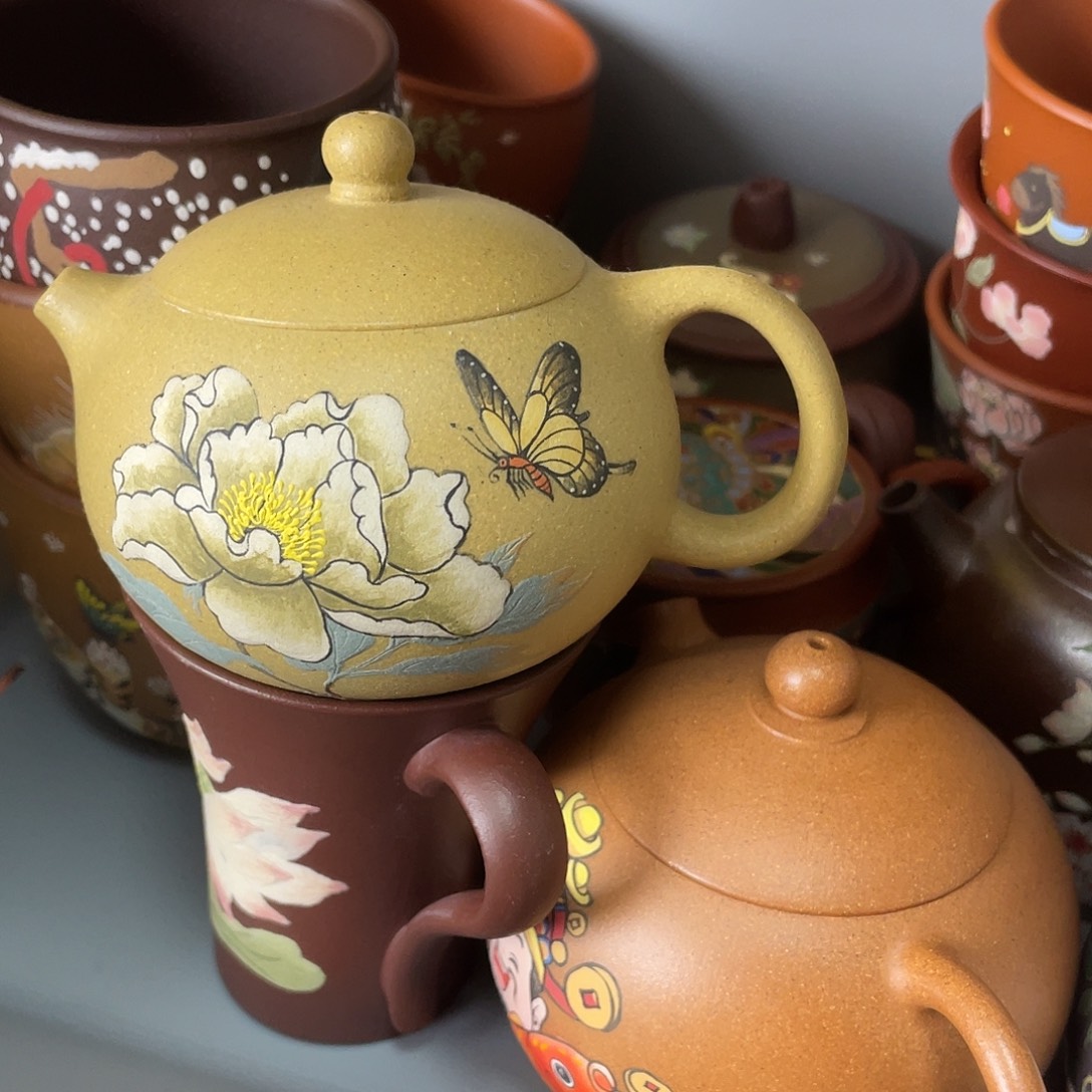 红泥茶杯紫砂主人杯160cc