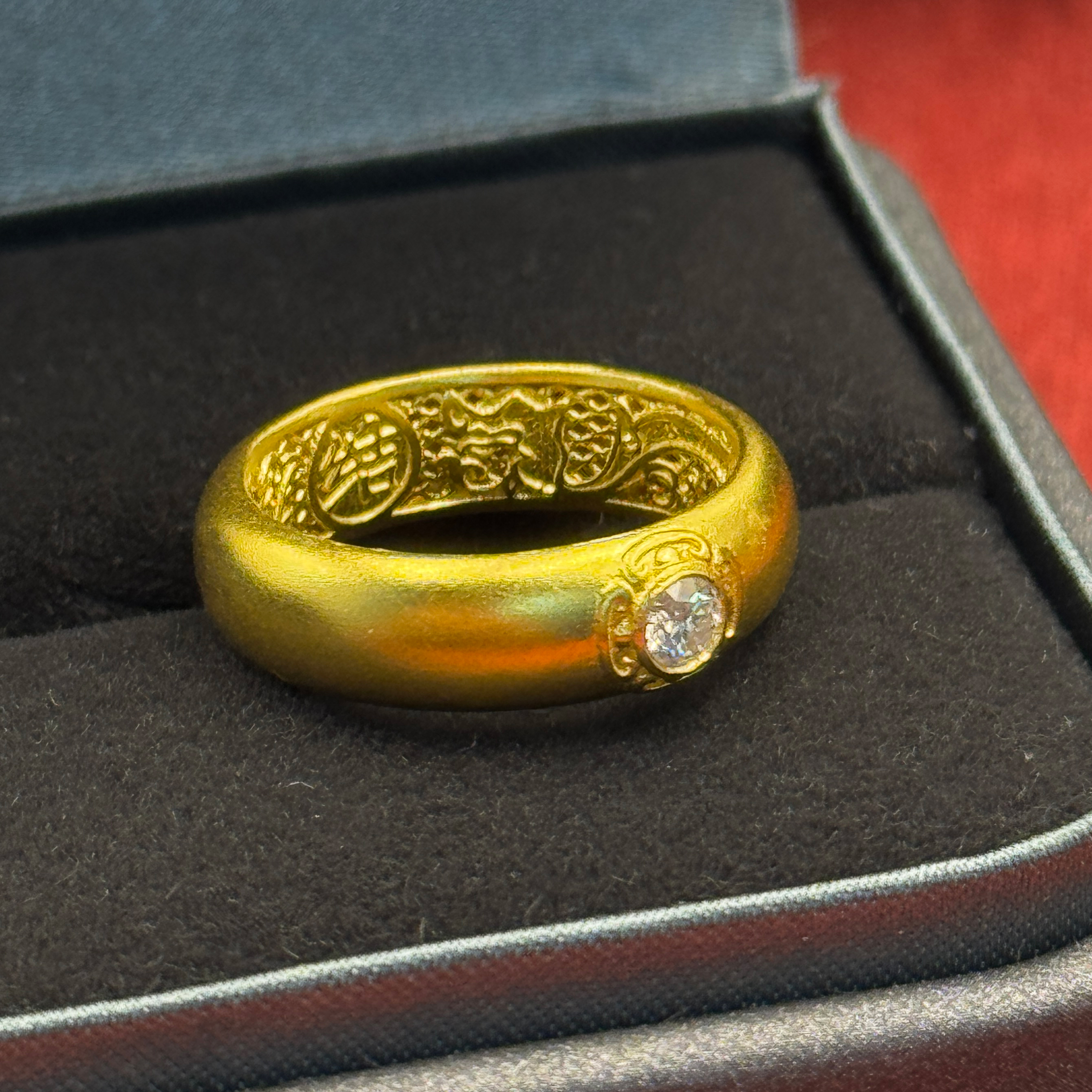 瑞意珠宝黄金足金999【】戒指/镶嵌黄金首饰