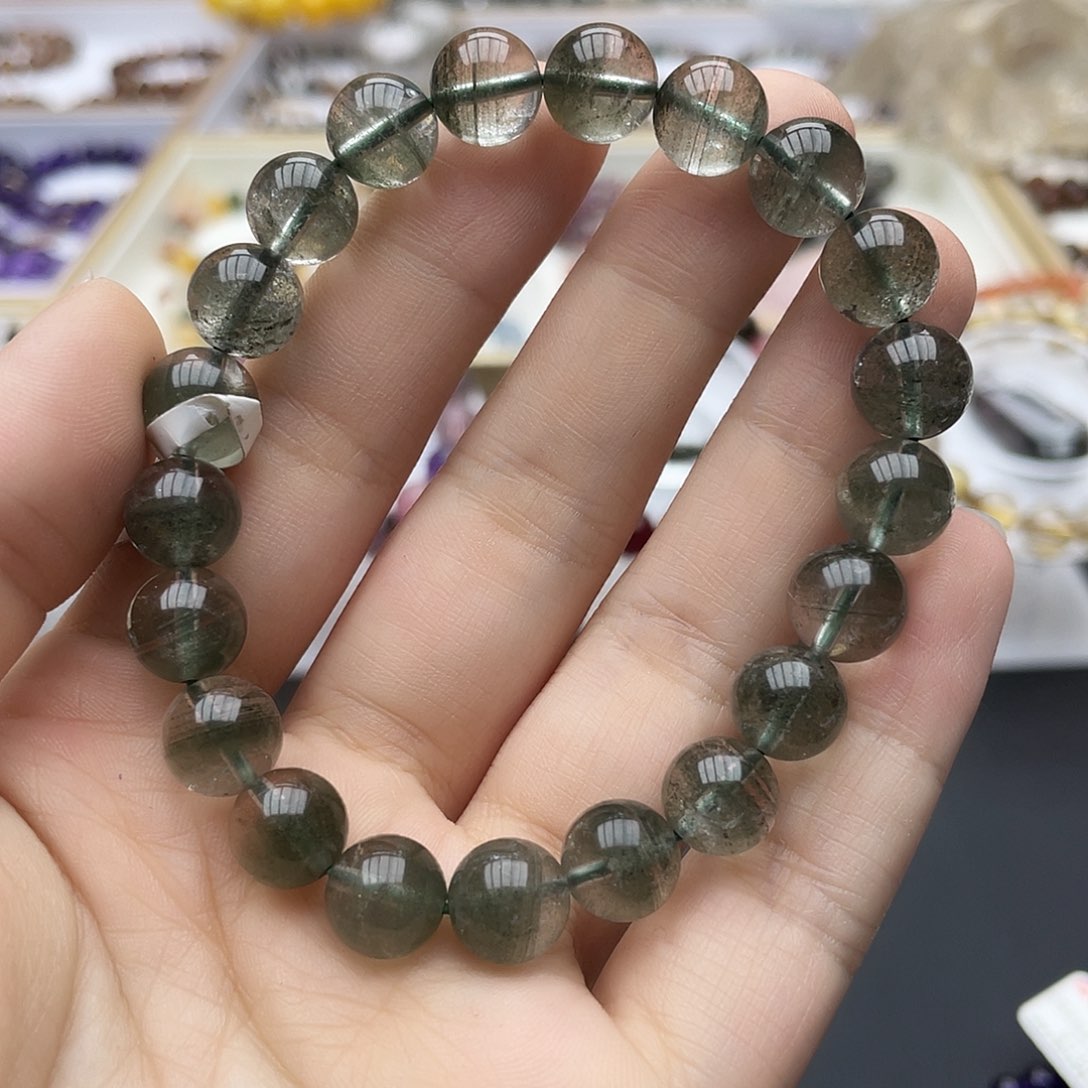 水晶手串未镶嵌绿幽灵