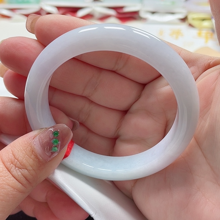 翡翠手镯未镶嵌缅甸翡翠手镯57圈