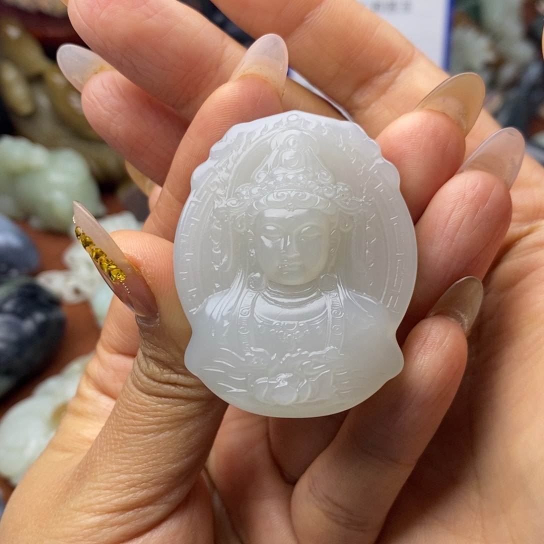 和田玉挂件未镶嵌Z****7