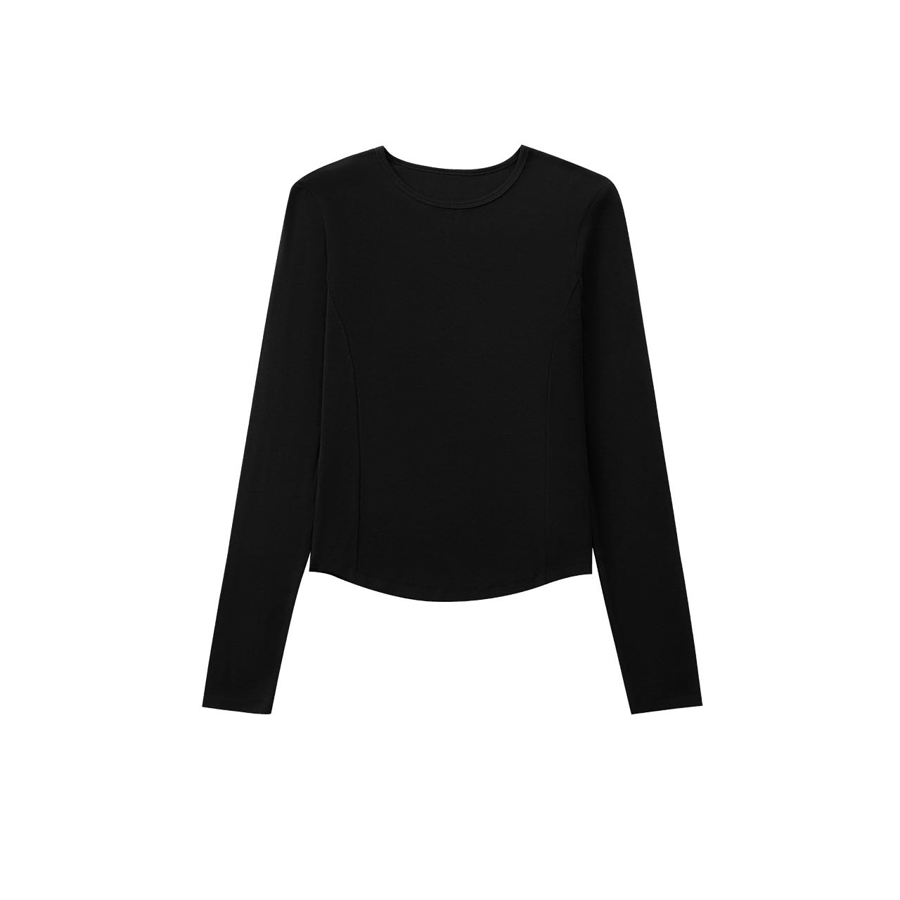 ⌜线条拼接⌟  弹力瘦身轻盈舒适保暖结构拼接莫兰迪色系瘦腰tee