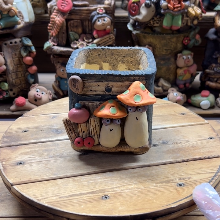 嘻哈多肉花盆百搭