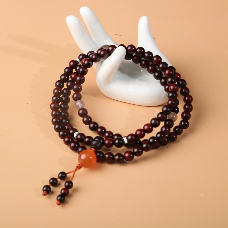 小叶紫檀民族风多圈手串【0880】梵音珠宝