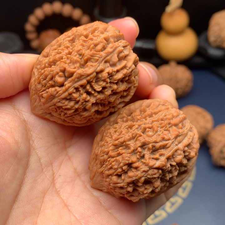 把件文玩核桃35大蒜头有修