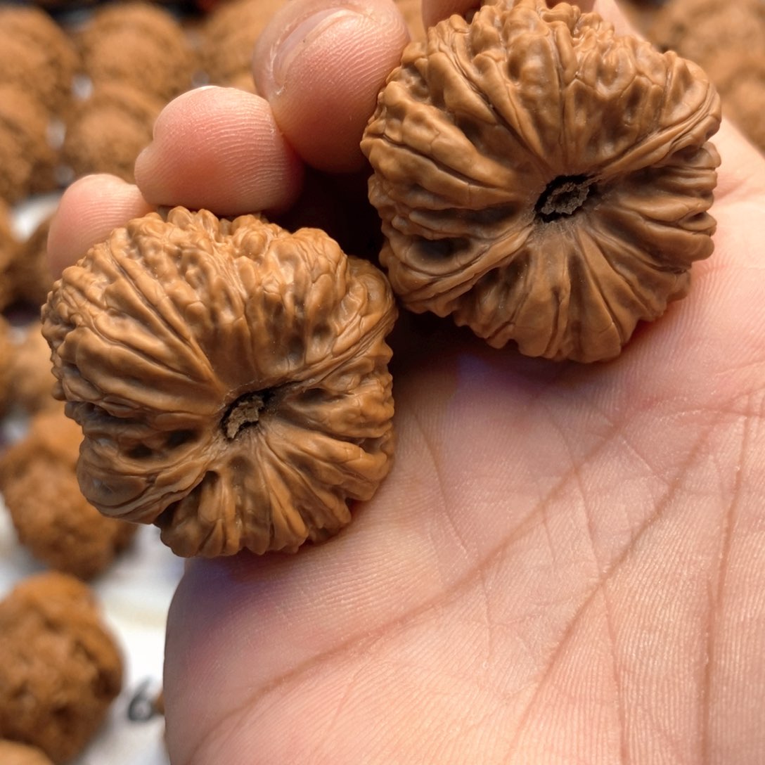 【闪购商品】文玩核桃把件37尺 全品平谷凹底 16