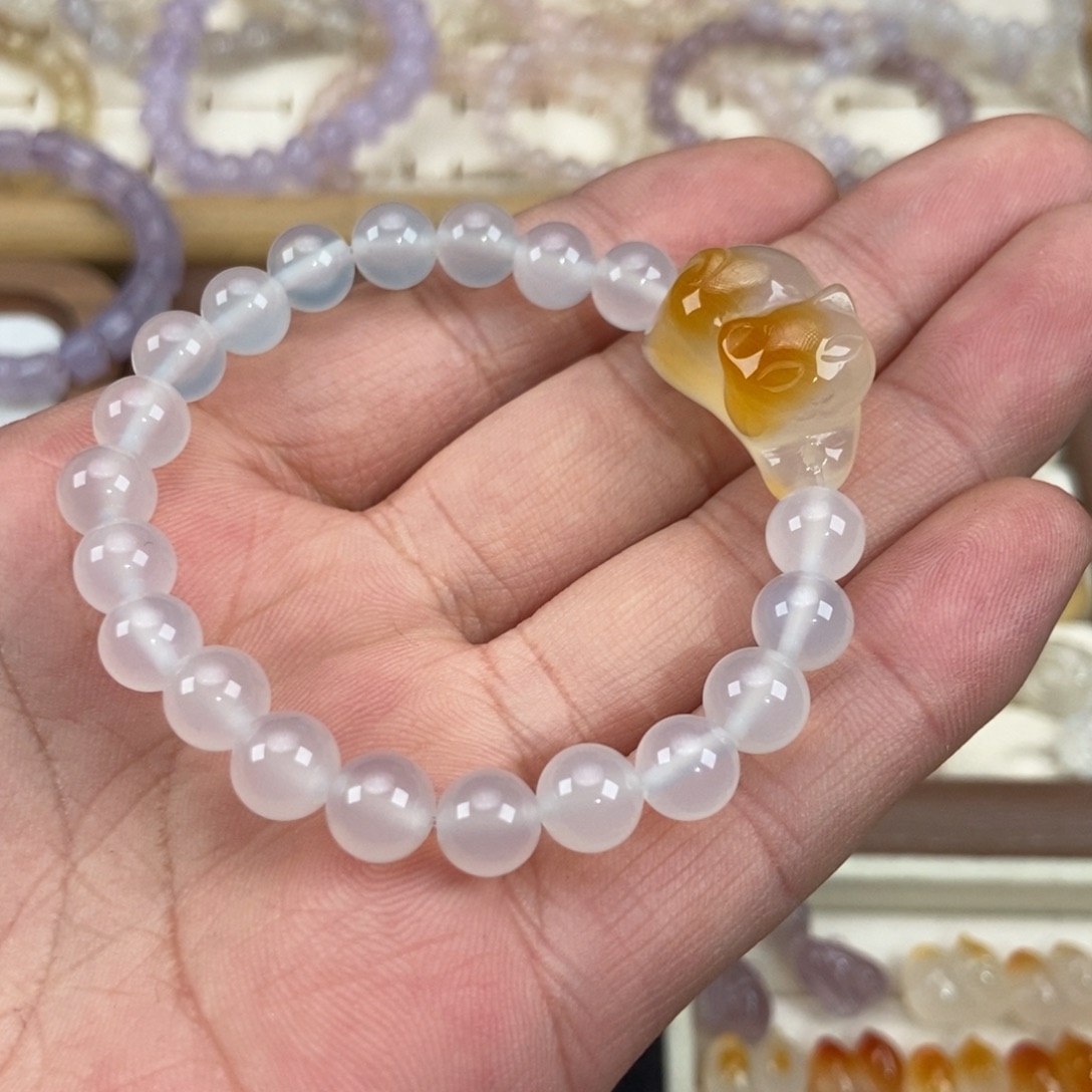 玛瑙/玉髓未镶嵌手链H3