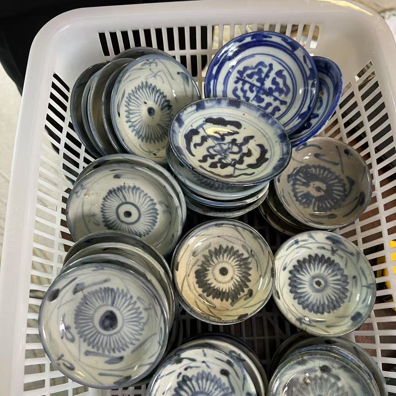 F996清代青花菊花碟【其一】