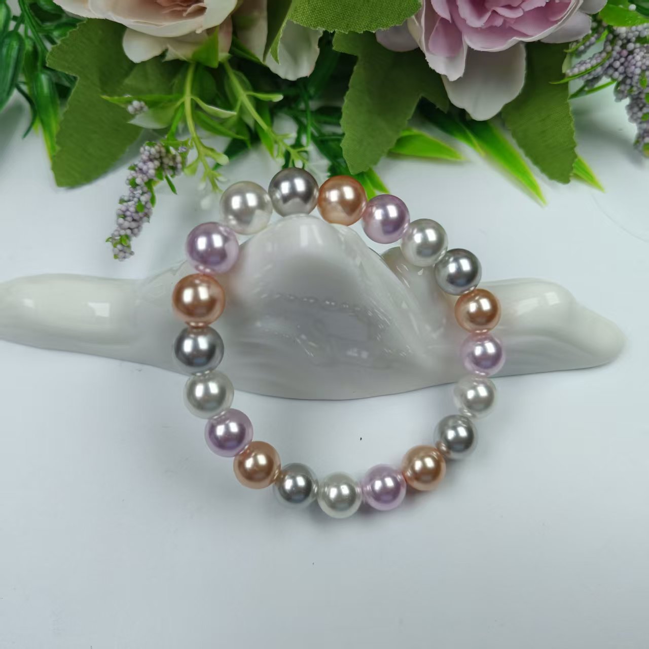 T005-鸿运七彩贝珠手串多样性发其一