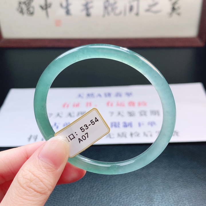 翡翠未镶嵌手镯翡翠手镯62